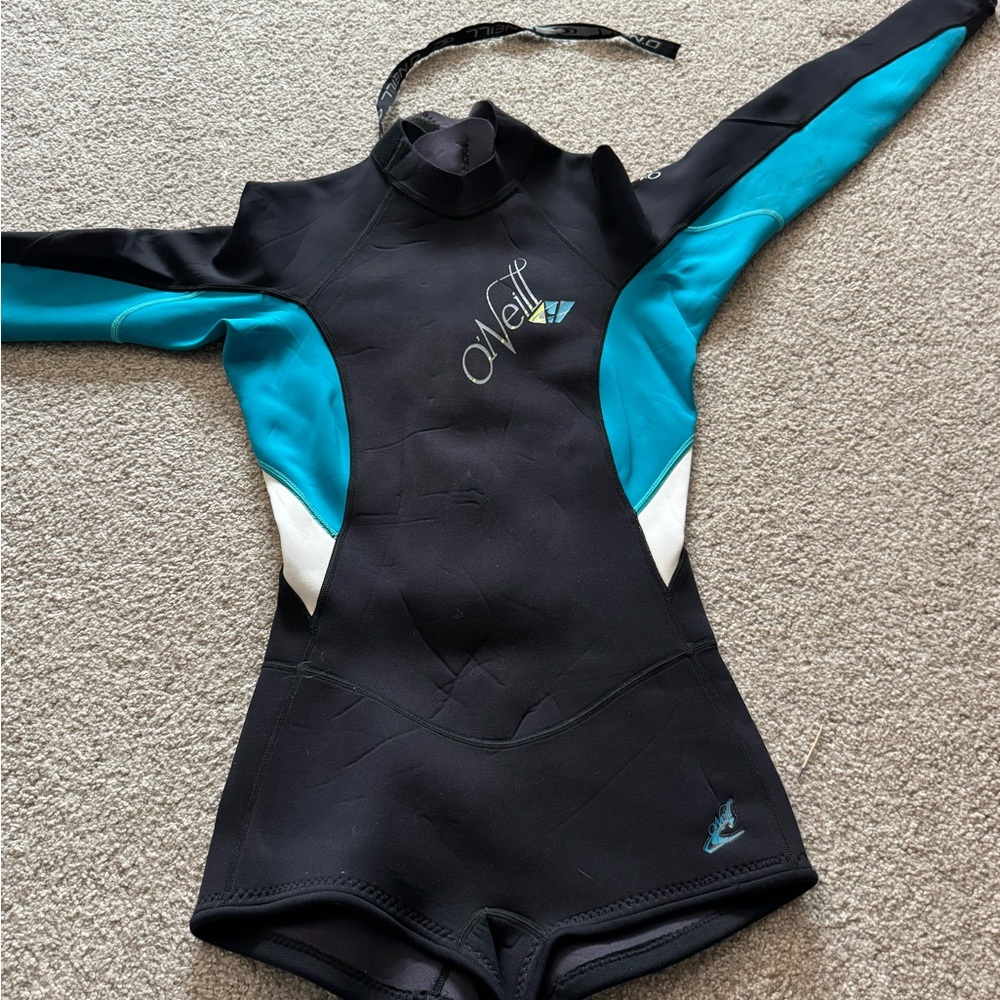 O'Neill Black and Teal Wetsuit